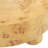 Dominie 35.5" Round Pillar Leg Coffee Table, Warm Natural Brown Burl Wood