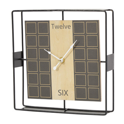 Mechanical Tabletop Clock in Black