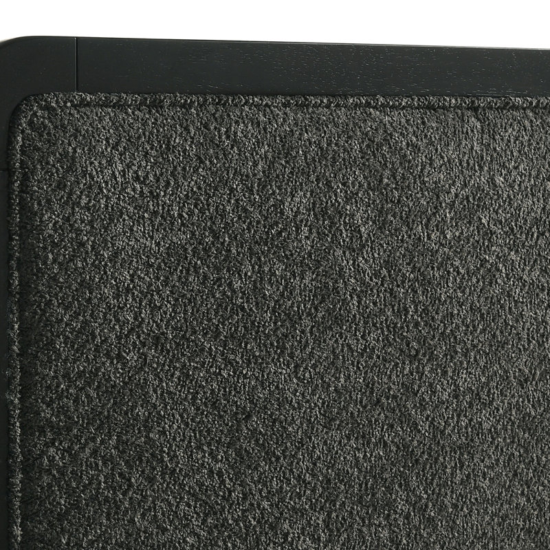 Grand lit tapissier noir Burton