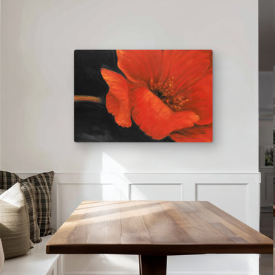 Red Flower - Contemporary Metal Print for Bedroom Decor