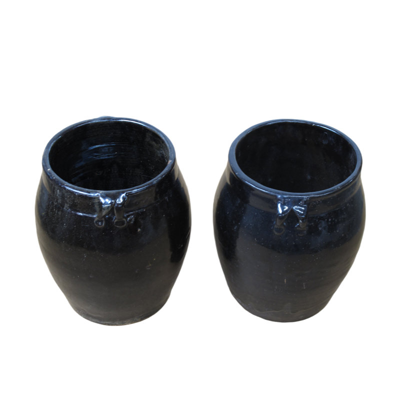 Asian Classic Handmade Pottery Table Vase