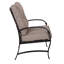 Chaises de salle à manger d'extérieur modernes avec dossier et siège rembourrés, ensemble de 2, durables et élégantes pour le patio et le jardin