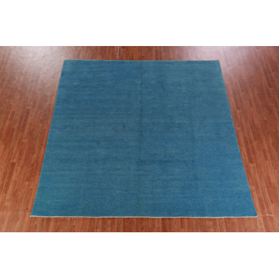 Tapis bleu ciel / carré Gabbeh 10 x 10