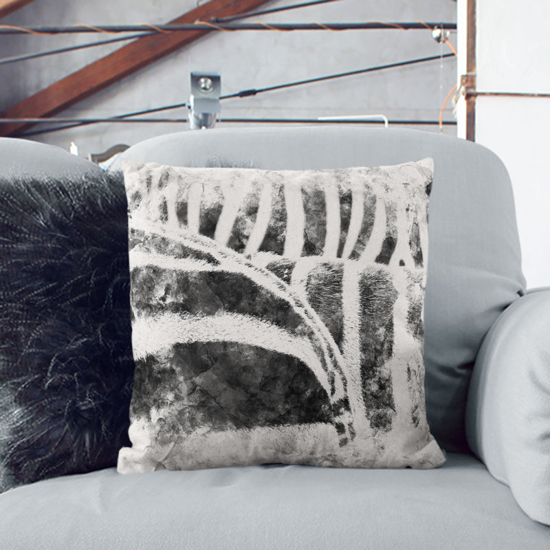 Square Cushion, 40cm H x 40cm W x 15cm D, Black