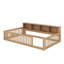 Lit en bois simple TG avec armoires et port USB-1276358759