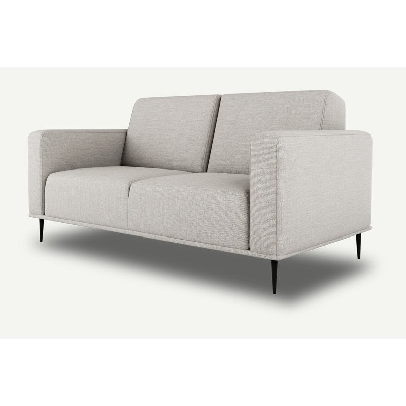 Daglas Modern Sofa, 77cm H x 164cm W x 90cm D, Beige, 2