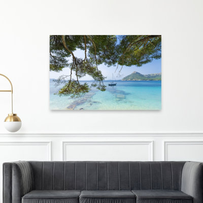 «Dreaming of the Sea», reproduction d'art mural côtier abstrait