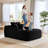 Boneless Oversized Corduroy Sofa Deep Seat Couchs With 3 Pillows,no Assembly.-1723431578