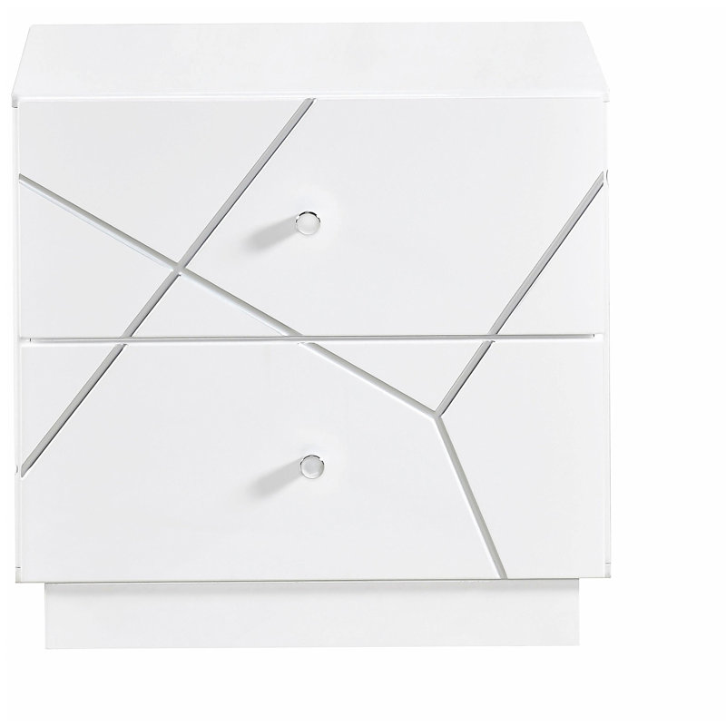 Ensemble de meubles de chambre à coucher à 2 tiroirs Glamour