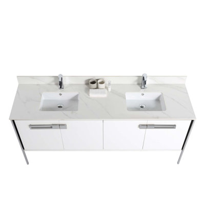 Meuble-lavabo double 72 po
