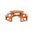 Sirna 8 - Person Wood Patio Dining Set with-651630679