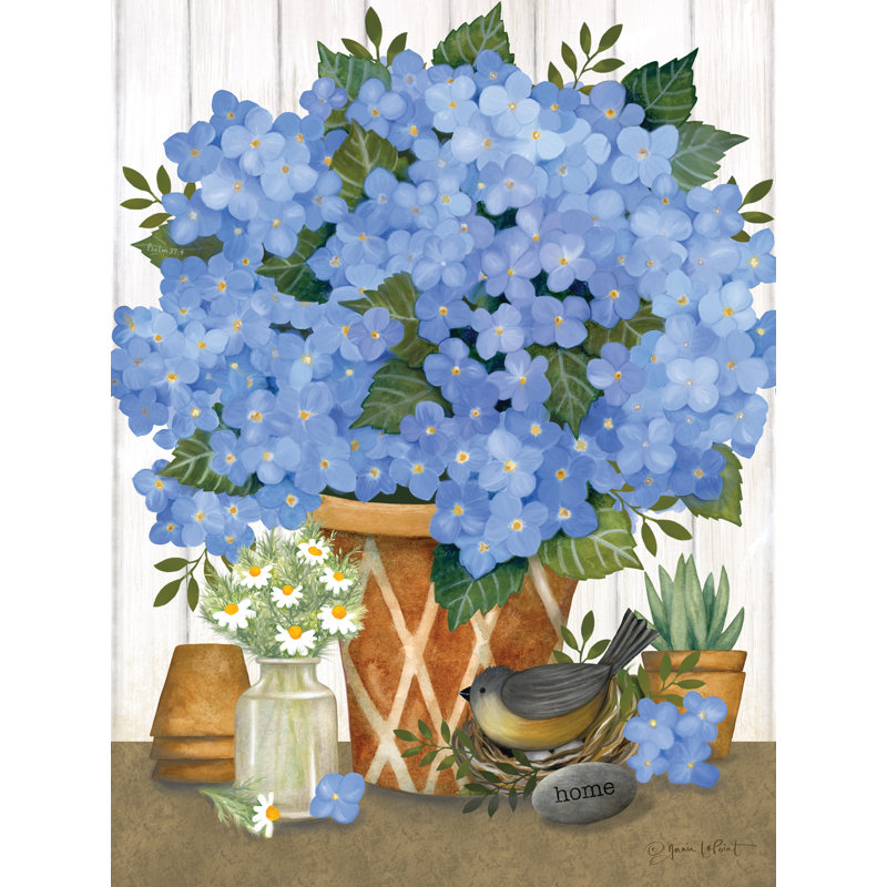 «Jamain Heavenly Hydrangeas» par Annie Lapoint, H 18 po x l 12 po