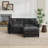 Luxurious Velvet Upholstered Modular Lounge Chair with Adjustable Backrest, Perfect for Customizable Seating and Comfort-1104726386