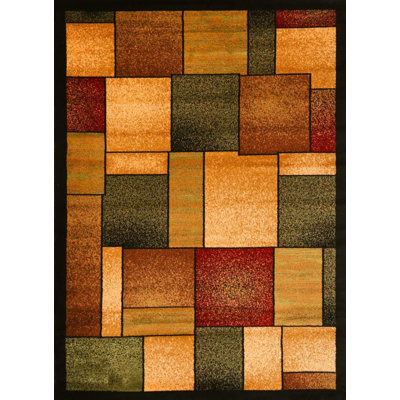 Tapis intérieur/extérieur Tobis ivoire/vert