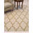 Durrant Light Beige Hand Tufted Wool Brown Traditional Trellis Area Rug