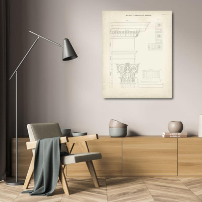 17 Stories Kelly, Thomas Gallery Wrapped Canvas Art Titled: Greek and Roman Architecture IV
