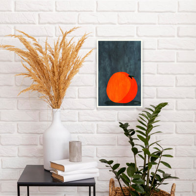 «Vibrant Orange Still Life Colorful Contemporary Fruit», art mural