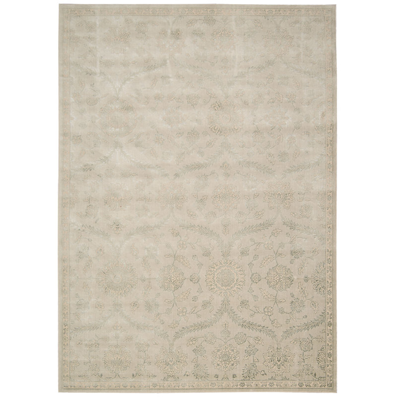 Bourgault Viscose Oriental Indoor Rug, Rectangle 3'5" x 5'5"