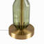 Lampe de table en verre vert à facettes (voir ci-dessous)