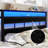 Metal Bed Frame with Charging Station, RGB LED Lights and Storage Headboard-1873803374