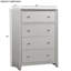 Luxueux commode 1 pièce nickel brossé sur poignées 4 tiroirs à queue d'aronde anglaise avec glissières en métal finition champagne