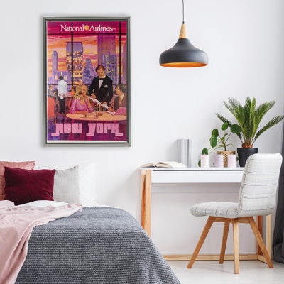 Cadre flottant pour salle à manger Vintage New York, design par Vintage Posters