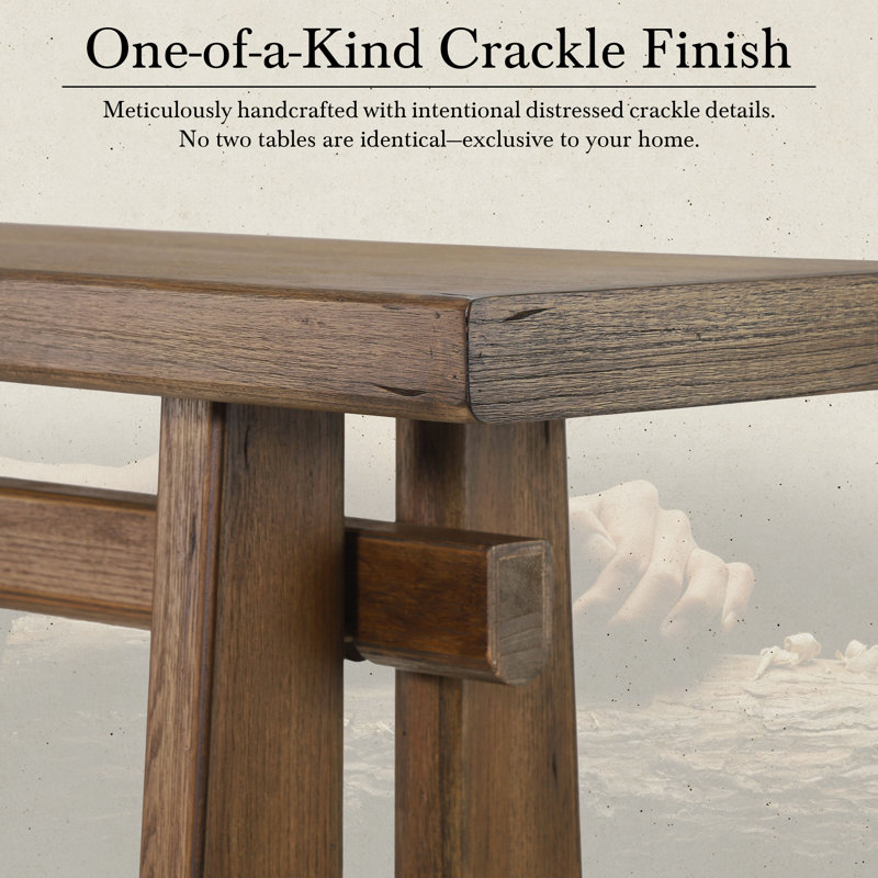 Modari 59.2" Wooden Console Table, 59'', Walnut Brown