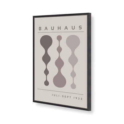 «Warm Taupe», affiche rétro Bauhaus
