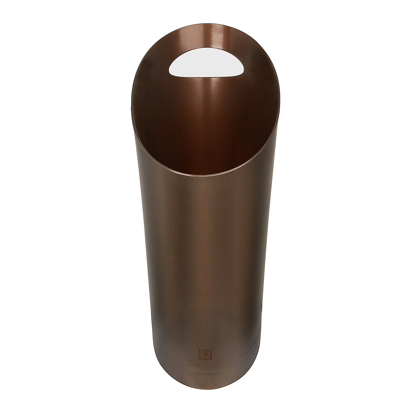 Skinny 2gal Waste Basket, Bronze