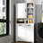 Laundry Hamper Cabinet With Doors - Shelf, Tilt-Out, Multiple Storage, Freestanding, Adjustable, White Adjustable Shelf Doors, Tilt-Out Hamper, White, Easy Maintenance, Freestanding