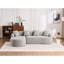Canapé modulaire en L éponge à compression complète Boneless LY-022, méridienne modulaire en chenille, 30D haute densité pour le salon en appartement, 900 lb-409958906