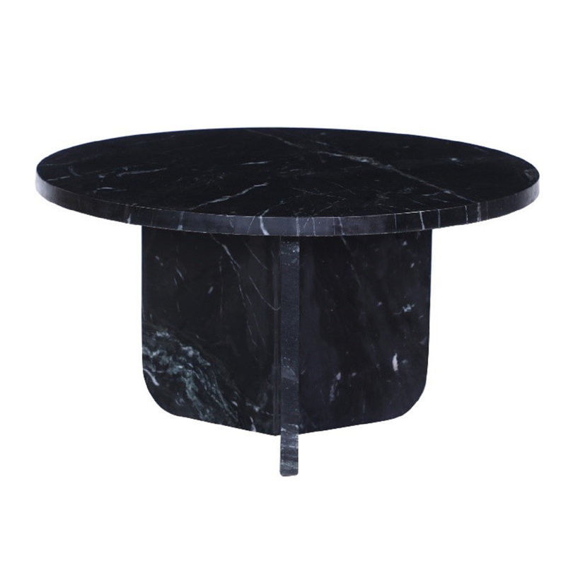 Table de bout Jahred, Noir mat, H 12 po x l 22 po x P 22 po