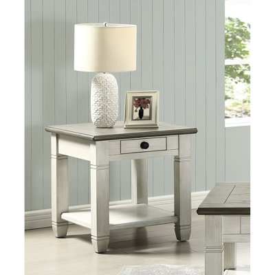 Table d'appoint en bois et brun Rosy