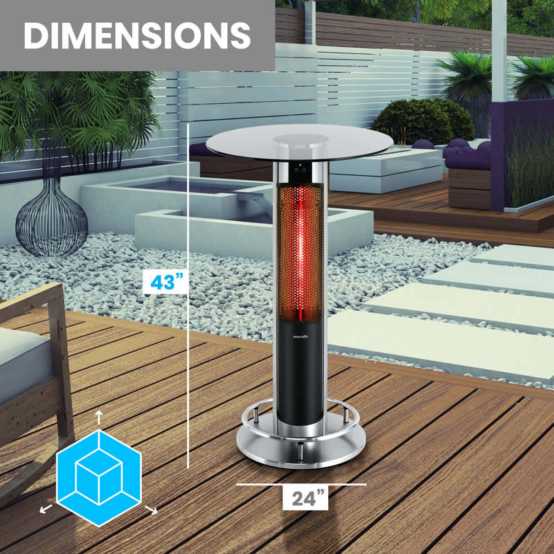 Chauffe-terrasse électrique pour bar 1500