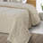 Ivory Woven Cotton Geometric Throw