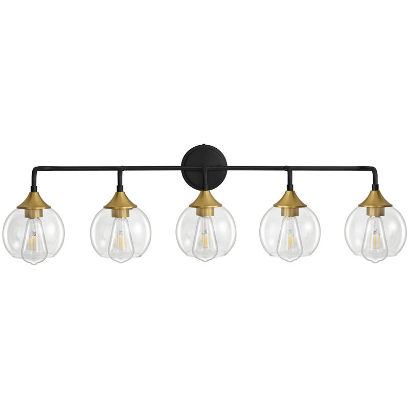Scheider Dimmable Bathroom Vanity Light, Black, 5