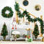 Collection Christmas Ornament 4 avec blanc chaud: baies rouges, pin, 2 feuillages d'entrée, arbres sécurisés