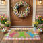Tapis d'entrée antidérapant intérieur / extérieur Pâques