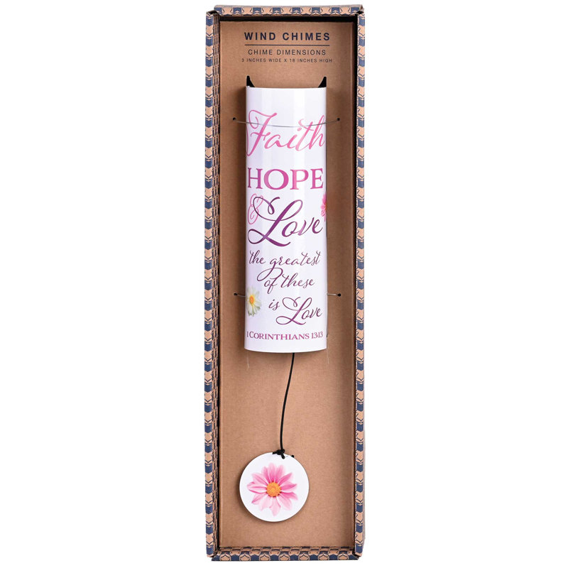 Carillon à vent Faith Hope Love Iron
