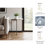 Side Table with Agate Top and Gold Metal Base, C-Shaped End Table for Living Room, Modern Accent Table, 24"-1600334079