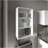 Wall Cabinet 36" H, 3 Shelves, White-1523260970