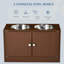 Bols surélevés pour chien avec armoire de rangement Pawhut-124863580