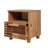 Modern Nightstand with Multiple Shelves, Atlantic Pine, 17.7 x 20.5 x 15.7 inches | 100% Melamine Coated Particle Board, PVC Edge Banding, MDF Handles, Plastic Legs | Wall-Mountable, Stylish Storage Solution for Any Room