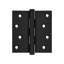 Deltana DSB419-RZ DSB419-RZ 4.0" x SQR Solid Brass Hinge Pair Matte Black-2095221262