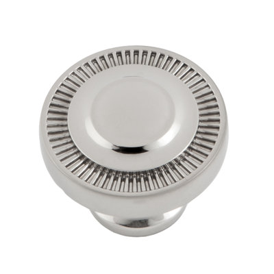 Minted 1 1/2" Diameter Polished Nickel Round Knob