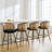 Cane Back Swivel Upholstered Stool-310099296-310099302-323371338
