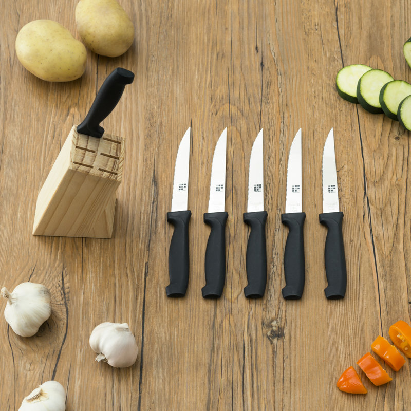 Home Basics 6 Piece Stainless Steel Steak Knife Set