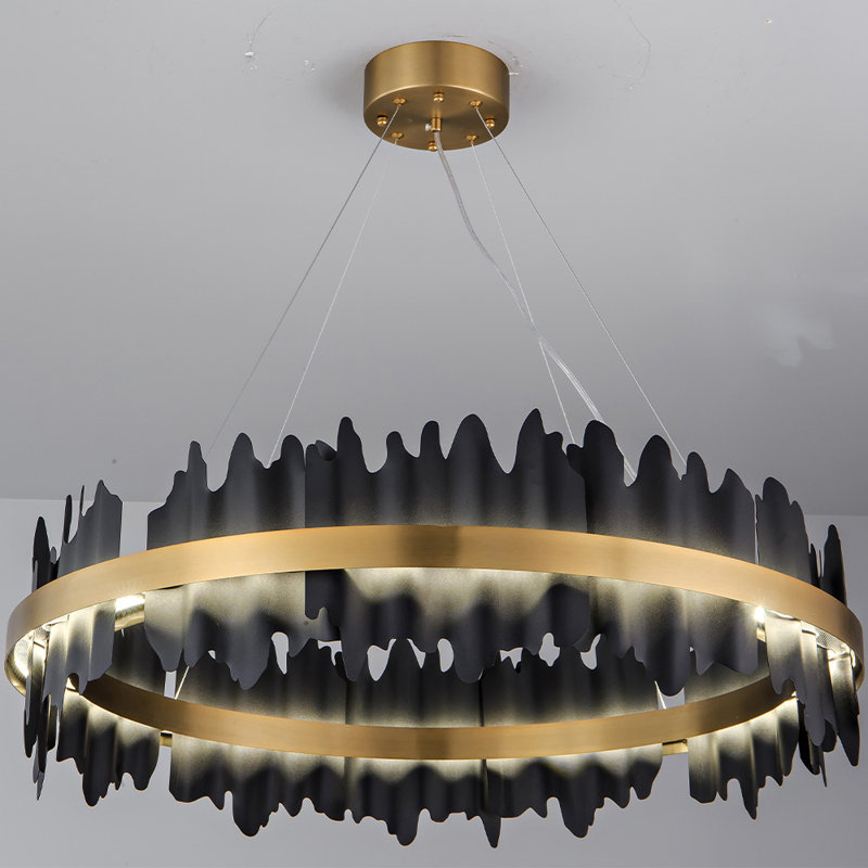 Aaliyanna 1-Crystal LED Ceiling Light, Modern Square Flush Mount Chandelier with Stainless Steel K9 Glass Droplets, Pendant Lamp for Dining Room, Living Room, Bedroom, and Office Ceiling