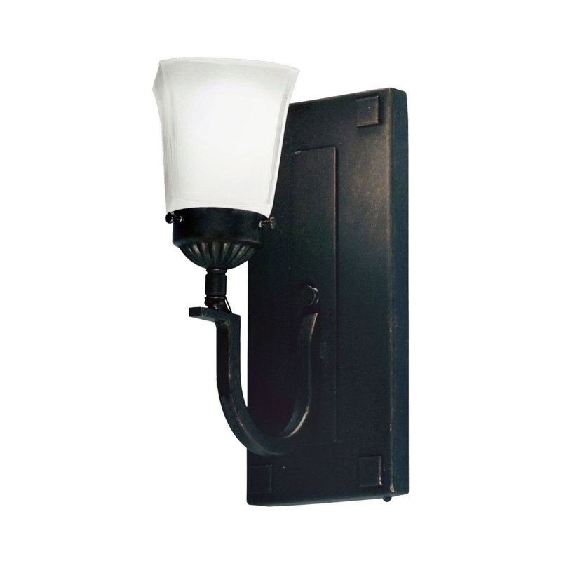 Matteo 1 - Light Armed Sconce, Blackwash