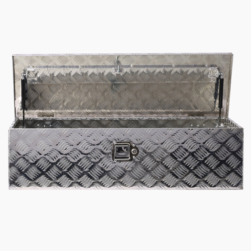 Banc de rangement en métal résistant à l'eau 22,39 gallons avec serrure Hewei, Argent